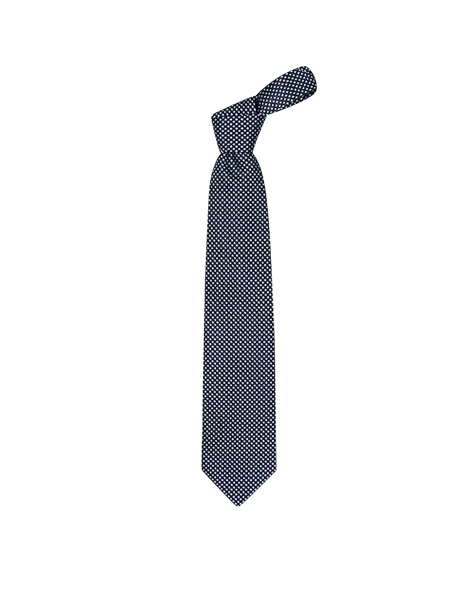 Blue Checks Basketweave Woven Silk Tie<Forzieri Sale