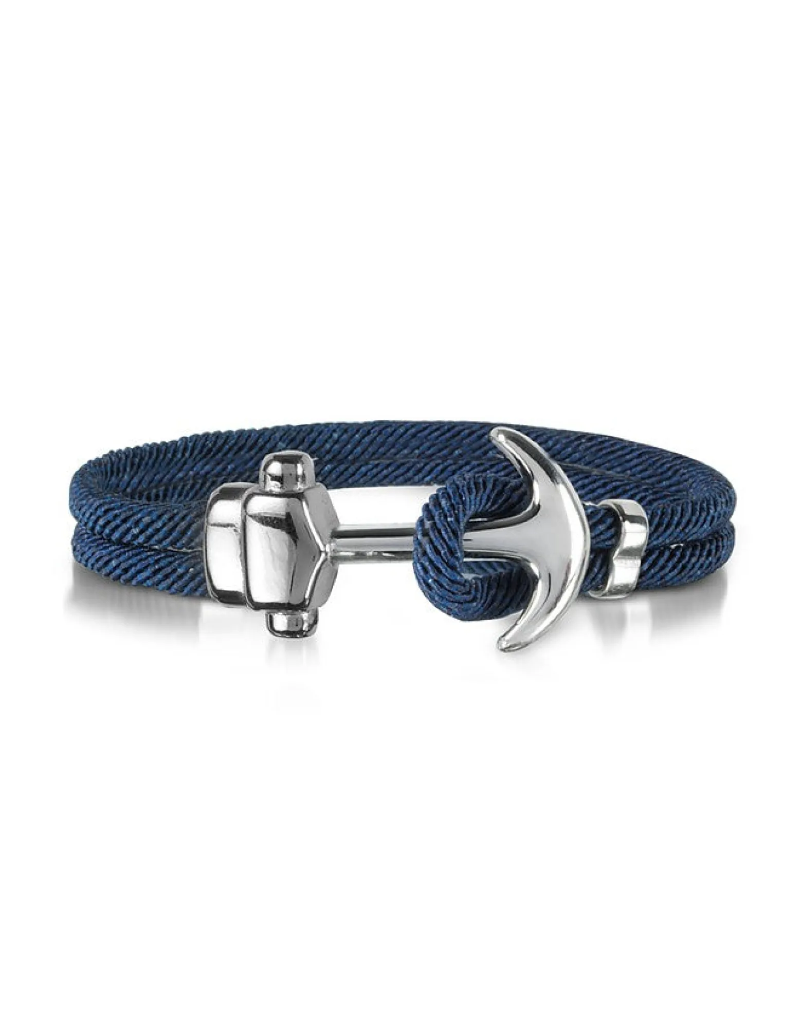 Blue Nautical Rope Double Bracelet w/Anchor<Forzieri Sale