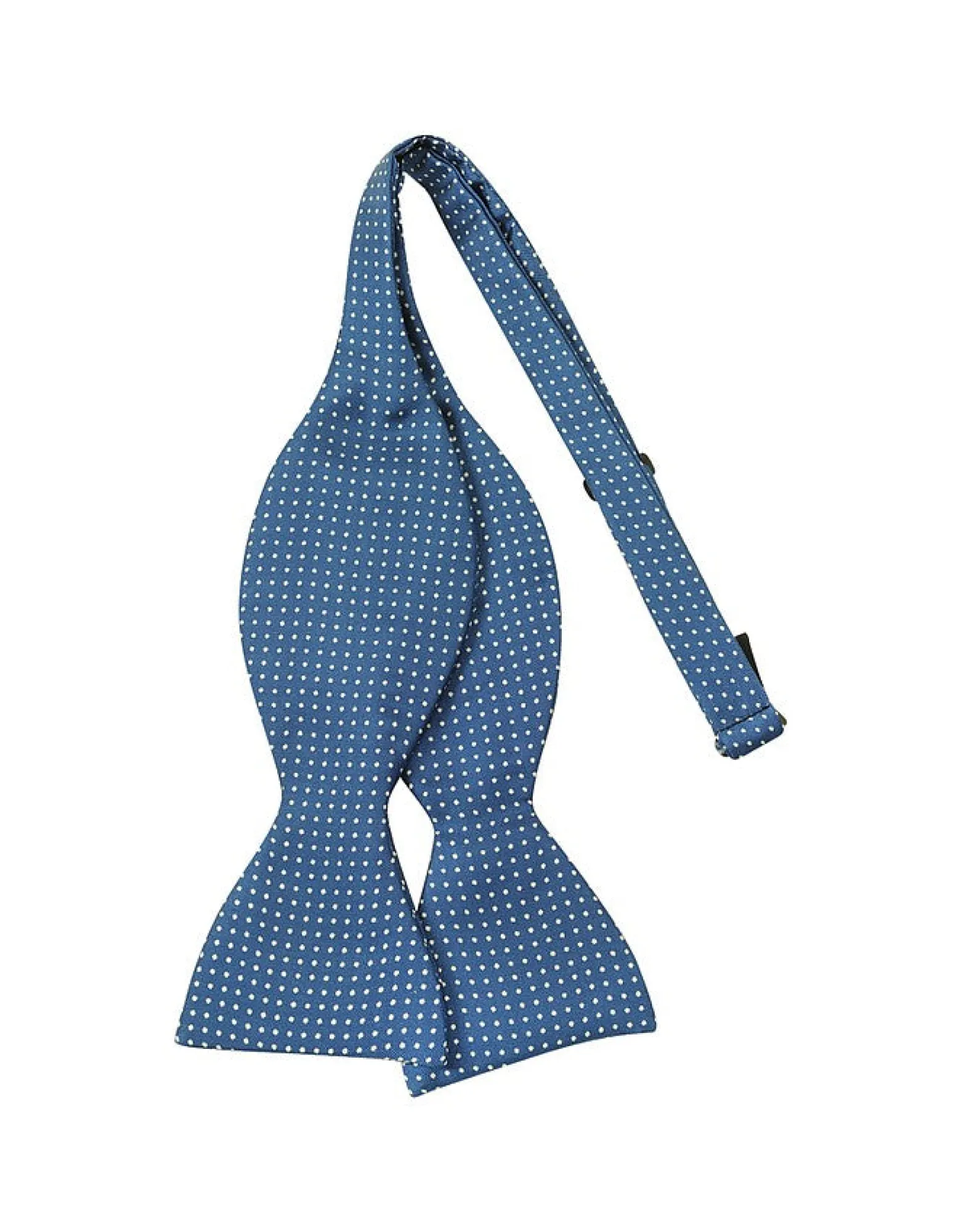 Blue Small Polkadot Self-tie Silk Bowtie<Forzieri Cheap