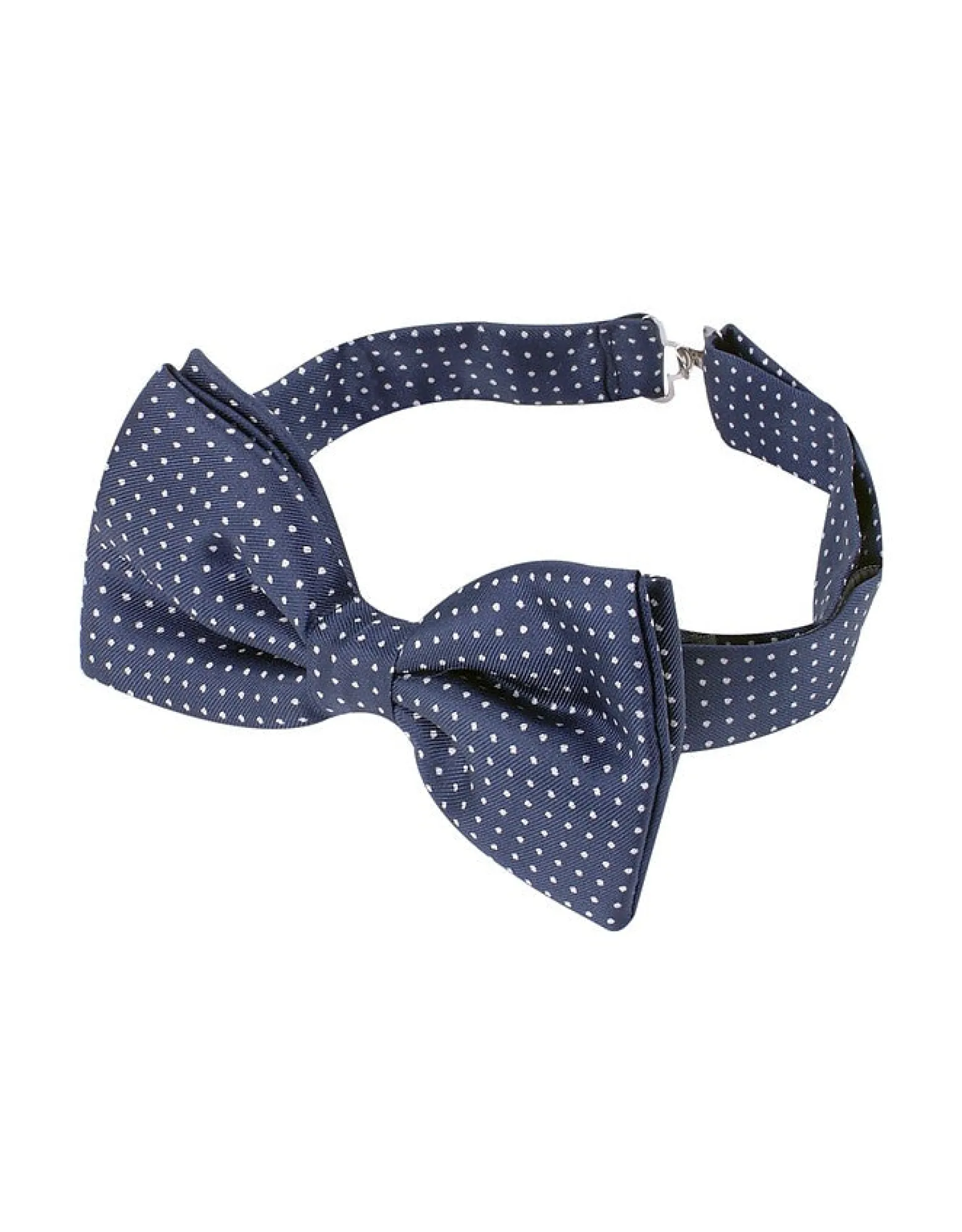 Blue/White Small Polkadot Pre-Tied Silk Bowtie<Forzieri Best Sale