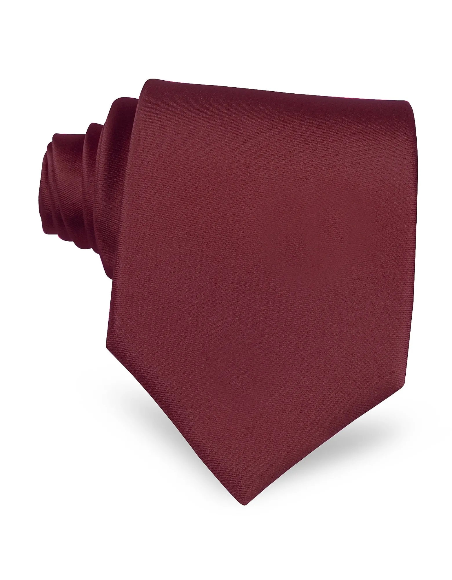 Burgundy Satin Silk Tie<Forzieri Hot