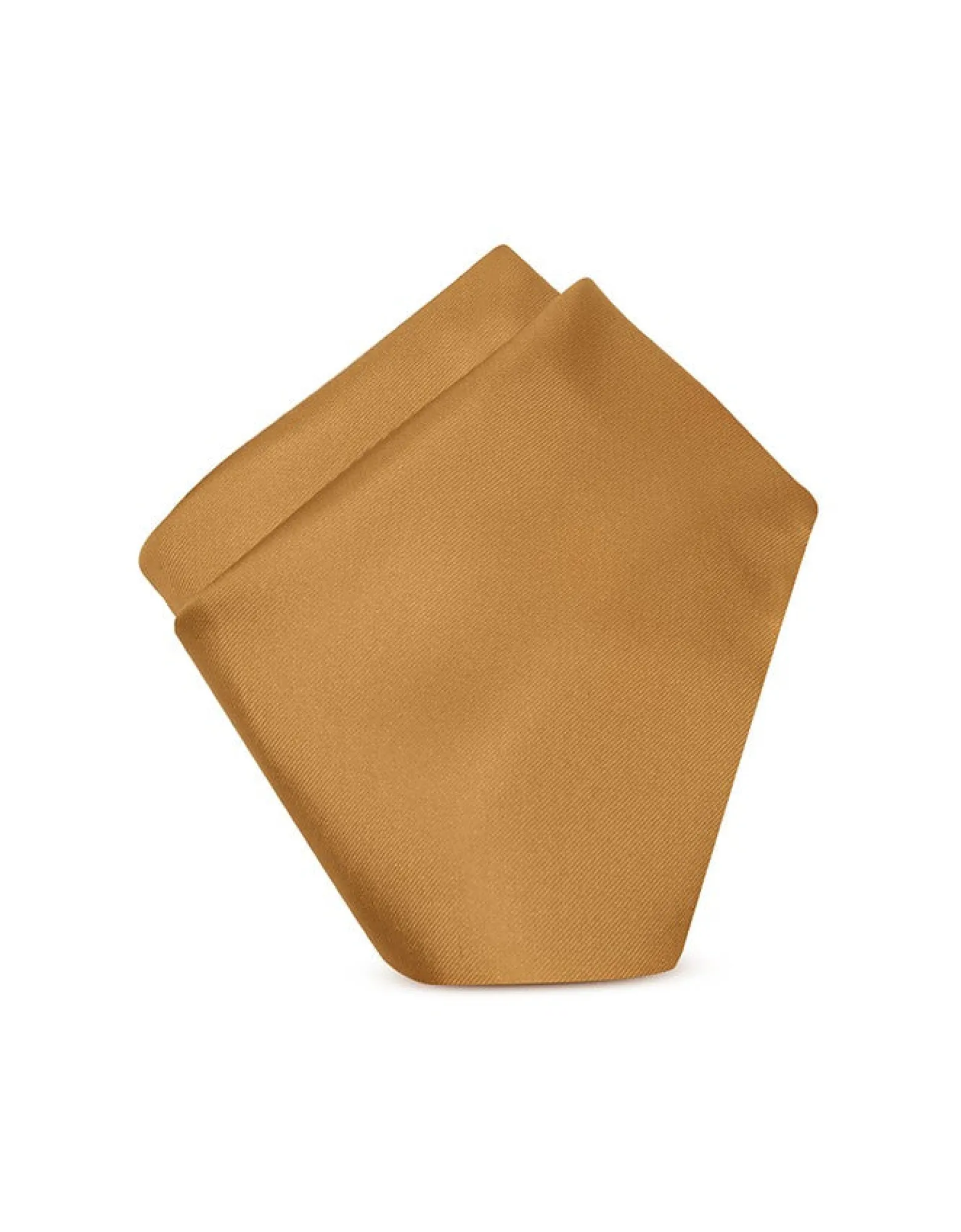 Camel Solid Silk Pocket Square<Forzieri Store