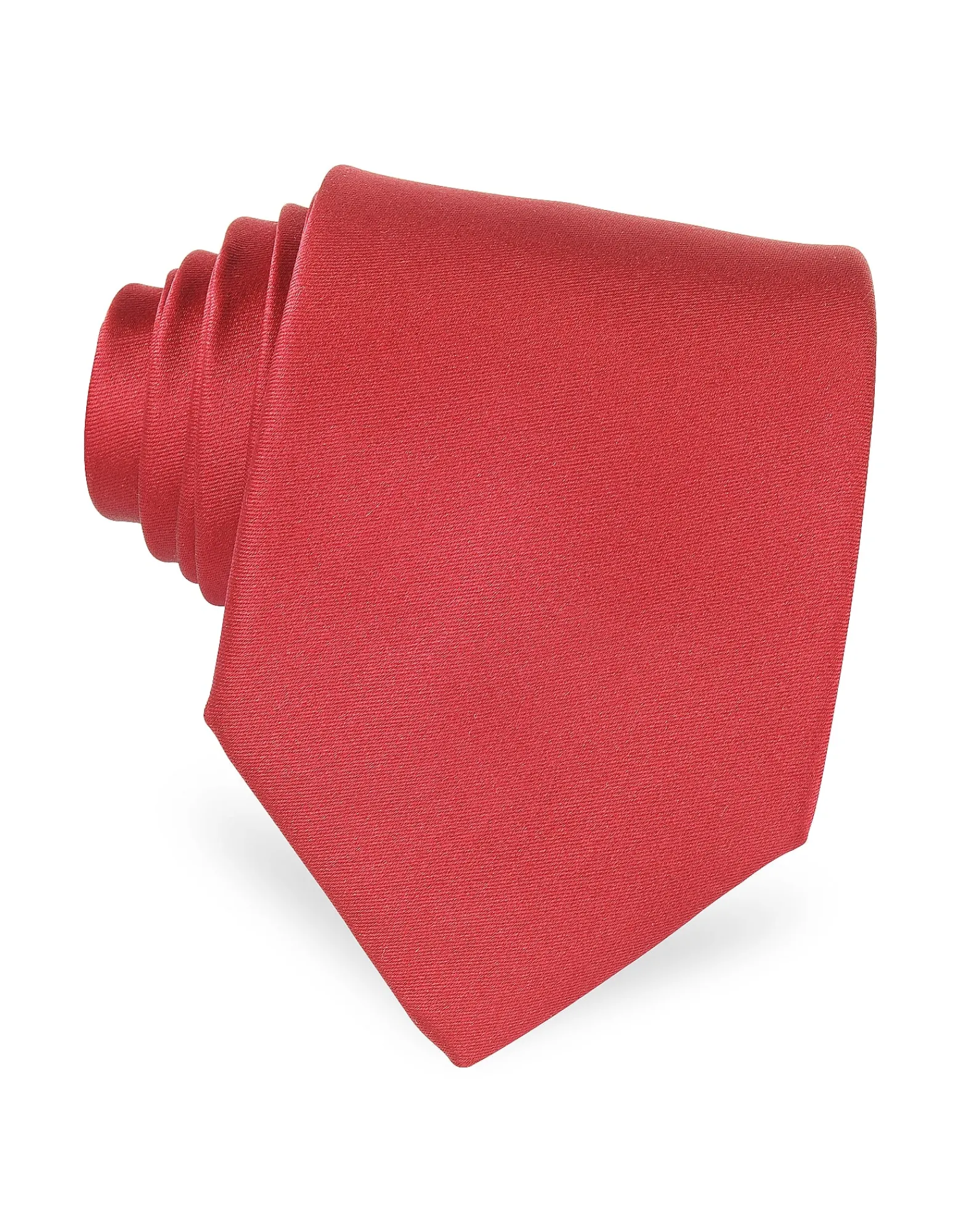 Cherry Red Solid Silk Tie<Forzieri Cheap