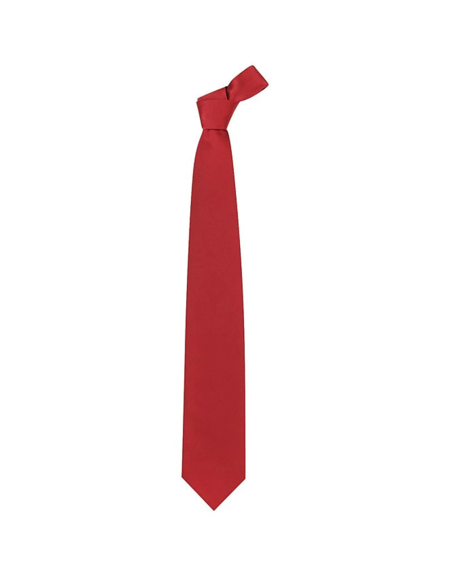 Cherry Red Solid Silk Tie<Forzieri Cheap