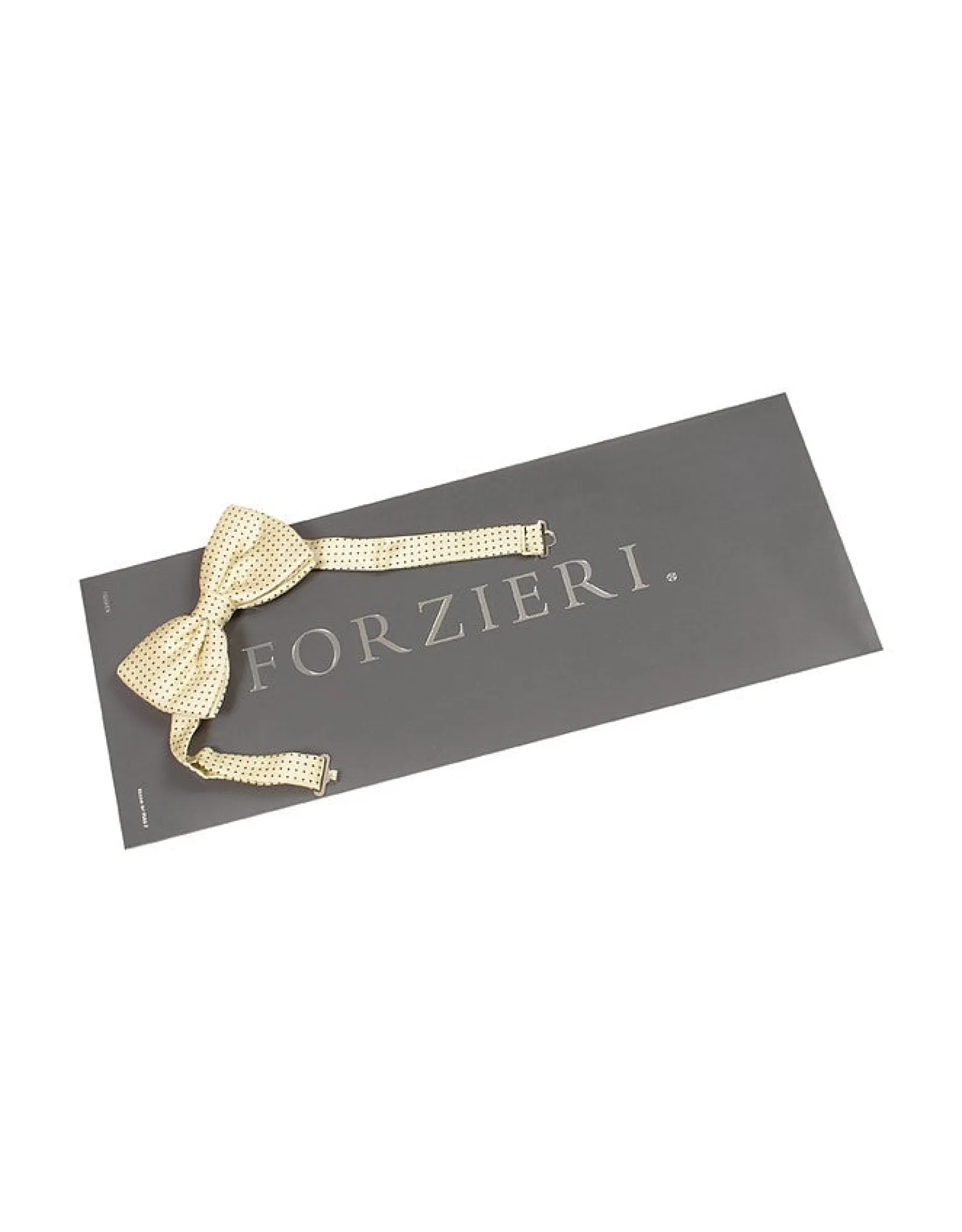 Cream Small Polkadot Pre-Tied Silk Bowtie<Forzieri Best Sale