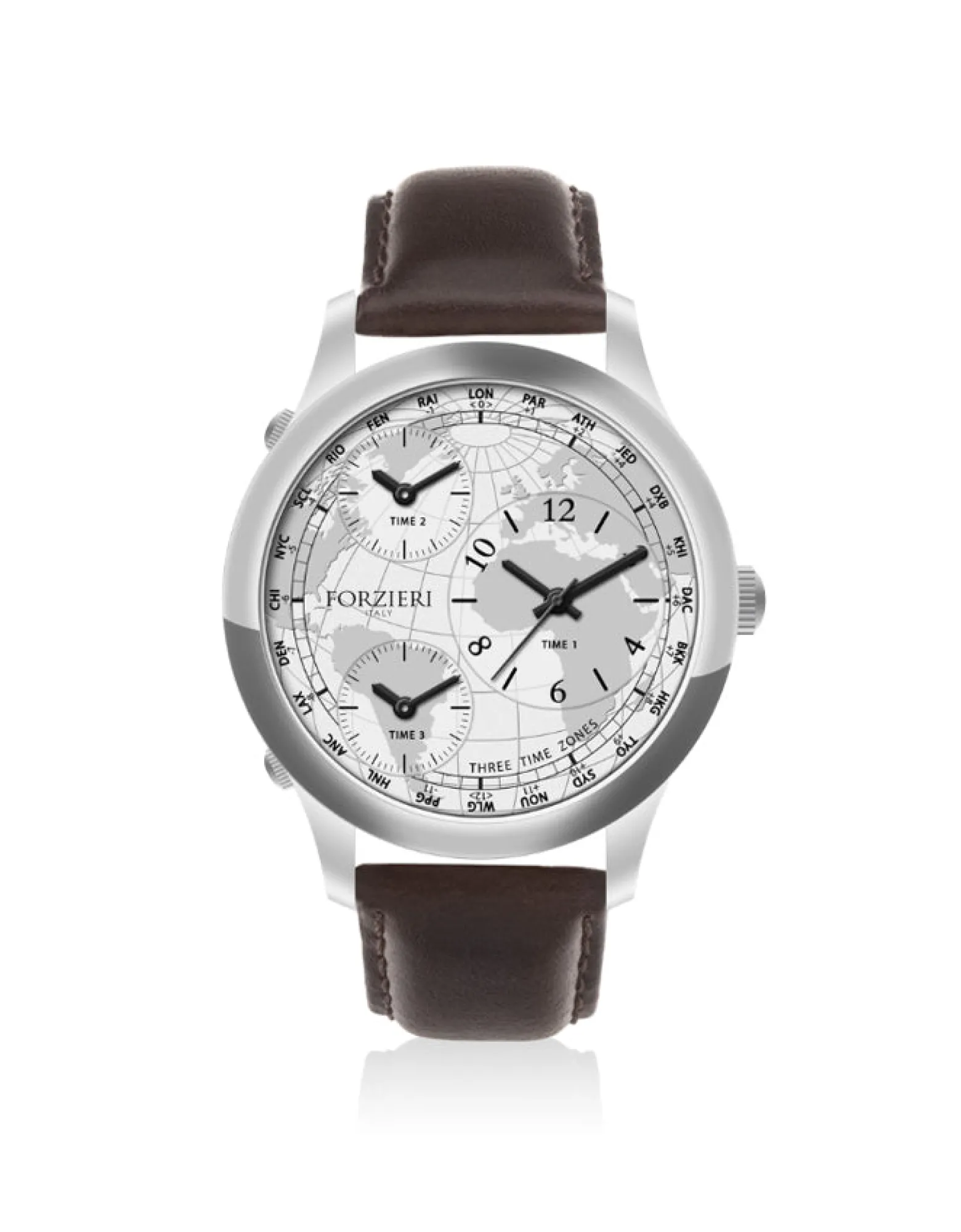 Davos - Three Time Zone Men’s Watch<Forzieri Discount