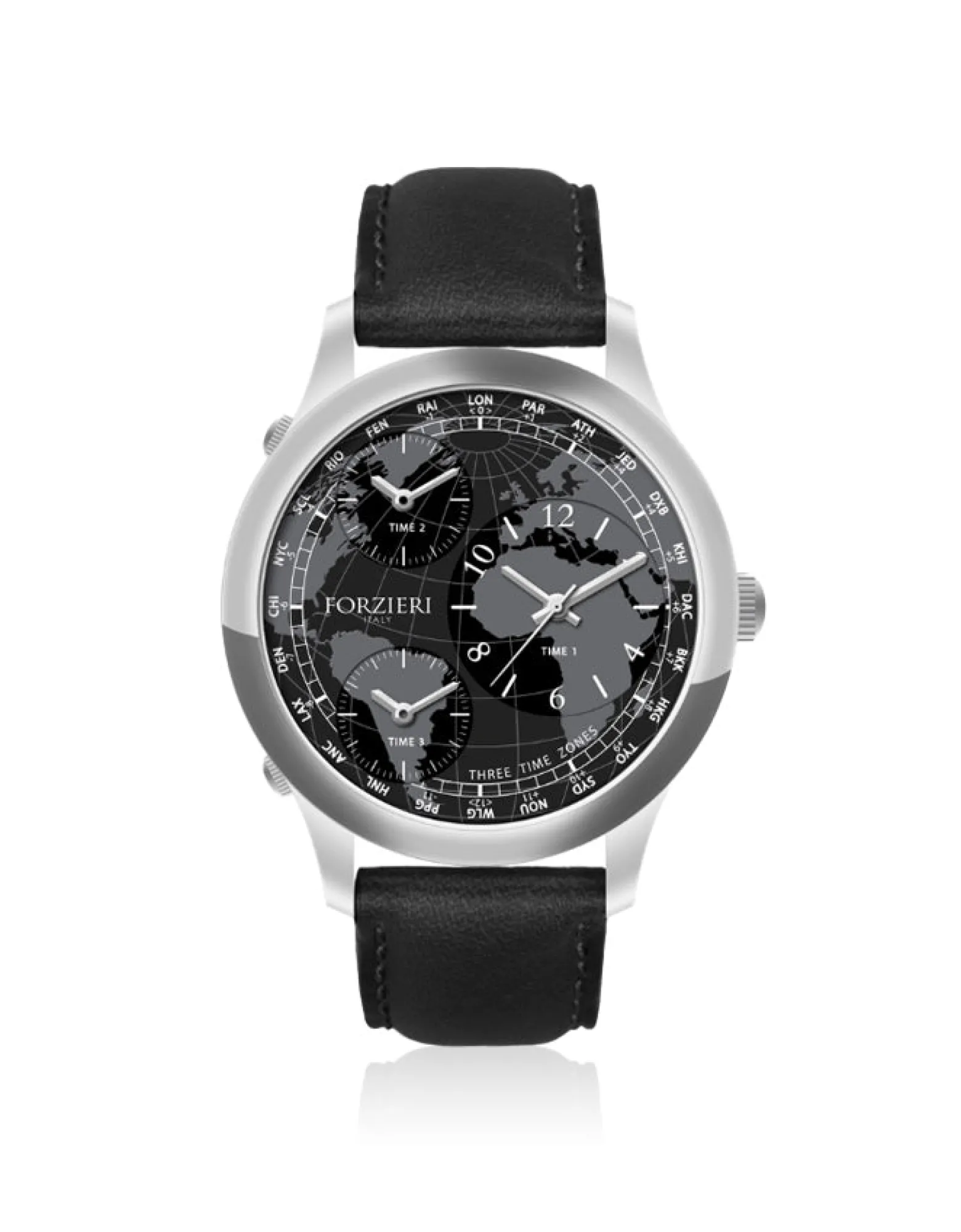 Davos - Three Time Zone Men’s Watch<Forzieri Sale