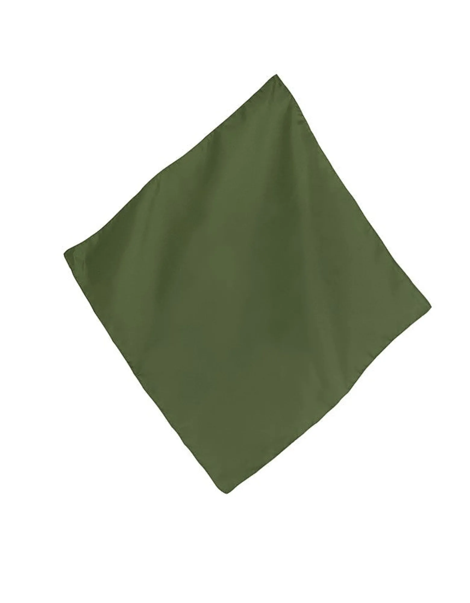 Forest Green Solid Silk Pocket Square<Forzieri Cheap