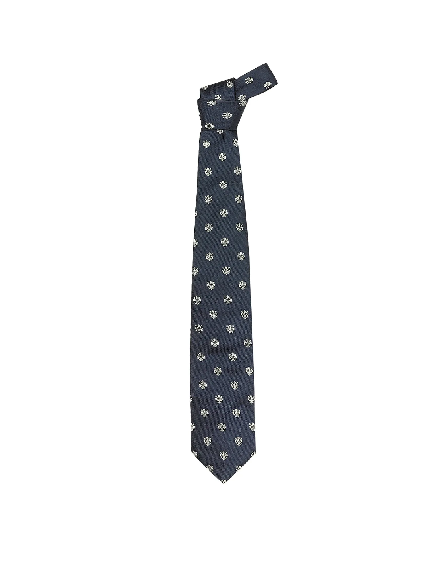 Gold Line - Florentine Fleurs-de-Lis Woven Silk Tie<Forzieri Shop