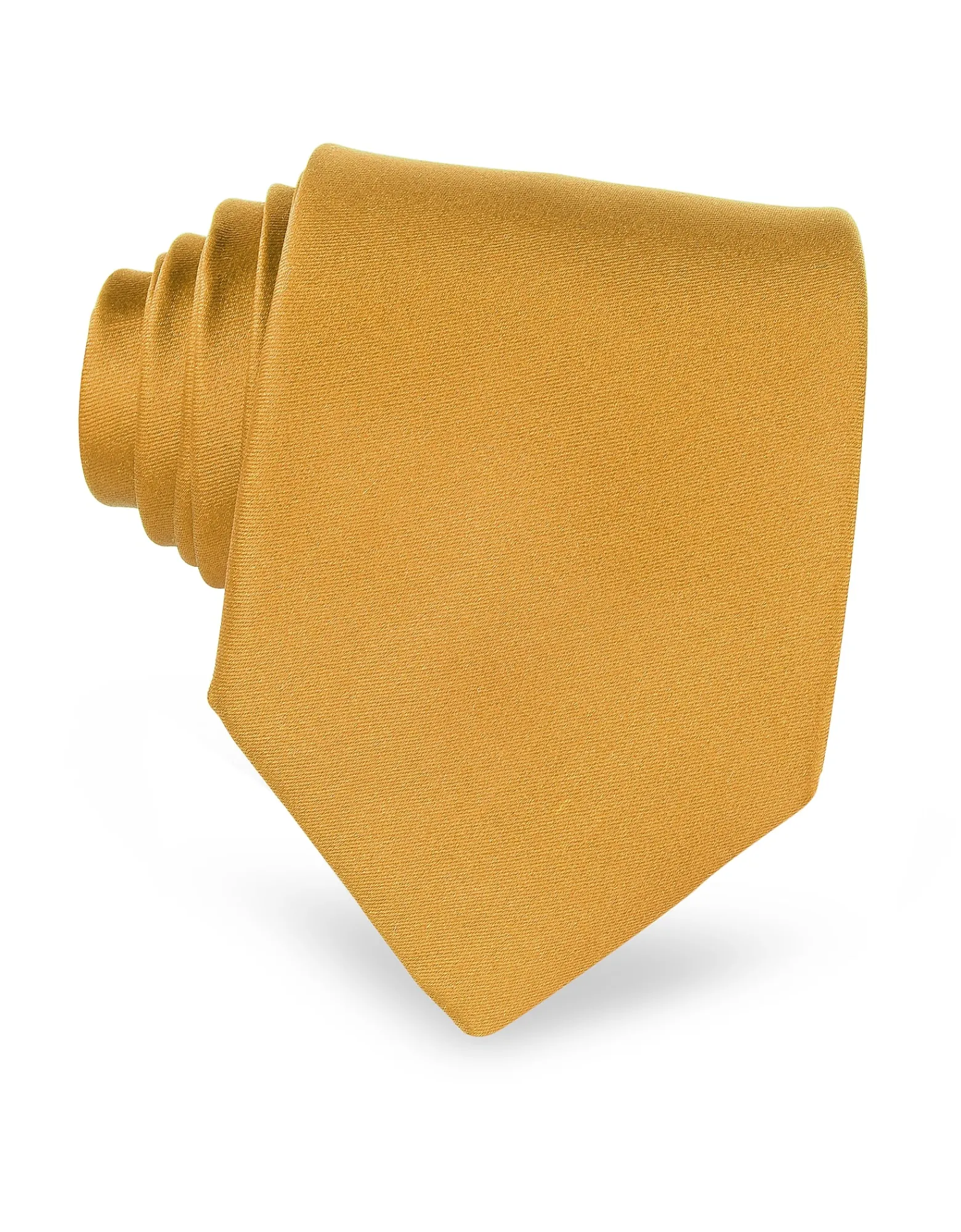 Gold Solid Silk Tie<Forzieri Best