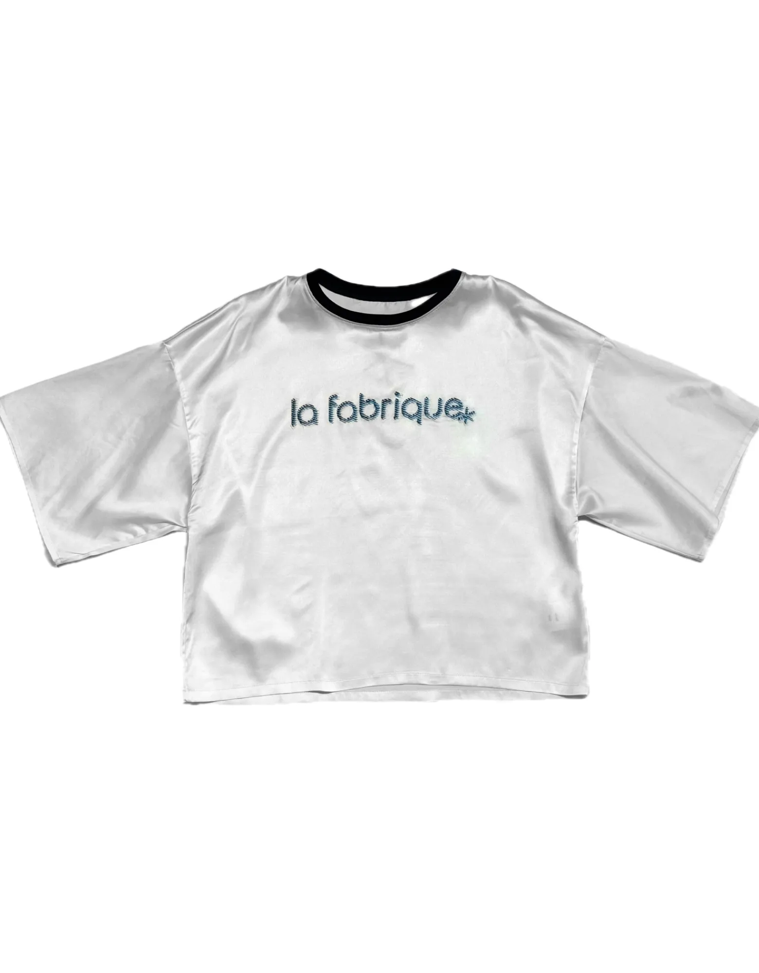 LA FABRIQUE - Rose Embroided T-Shirt<Forzieri Store