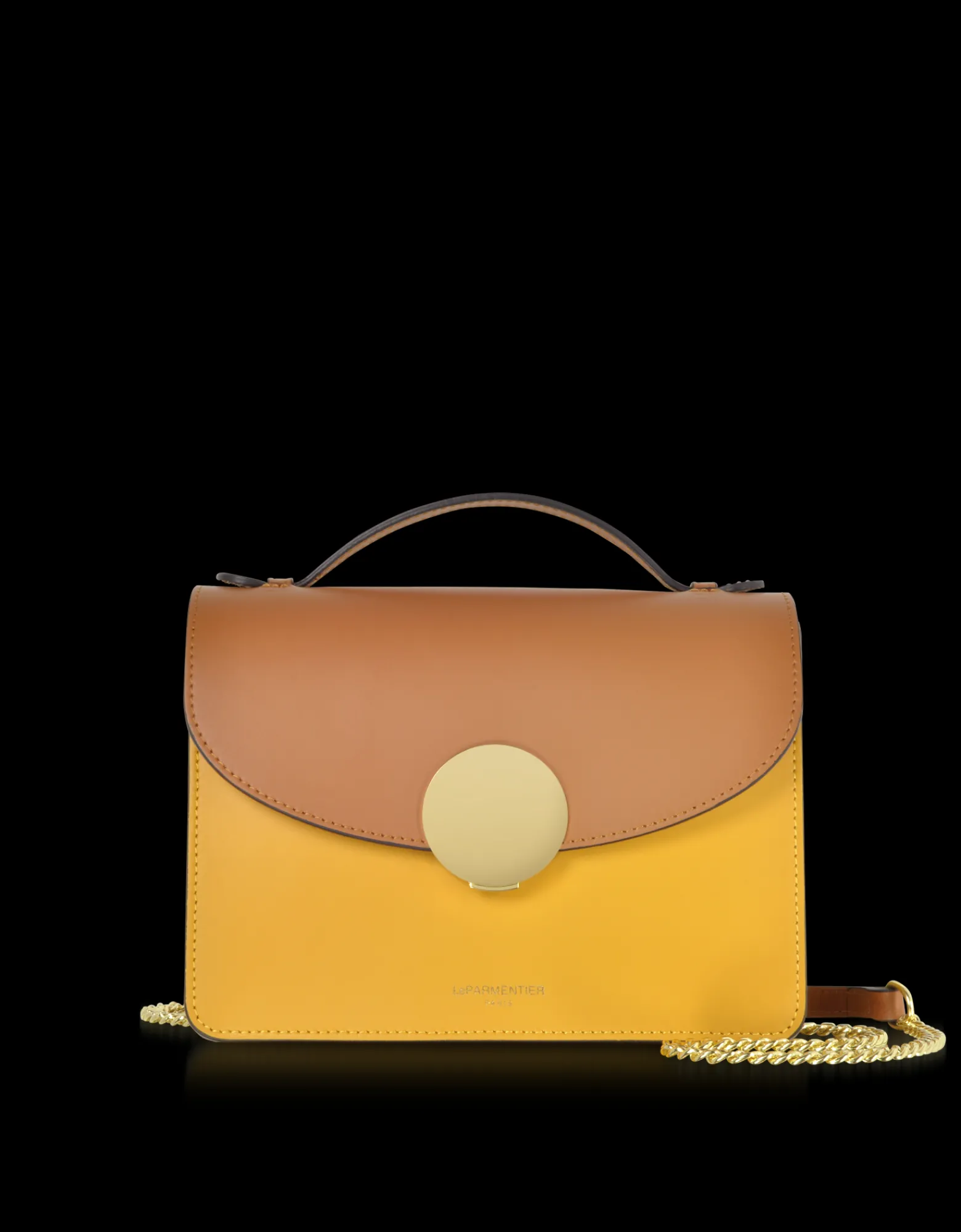 LE PARMENTIER - New Ondina Color Block Flap Top Leather Satchel Bag<Forzieri Cheap