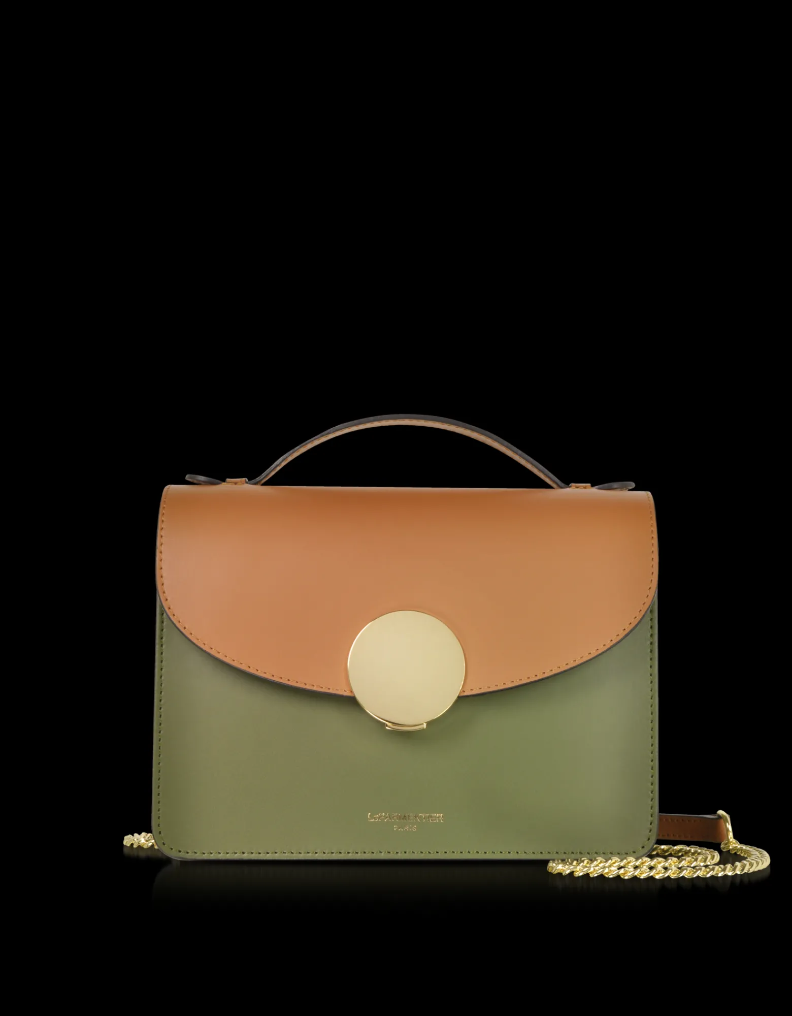 LE PARMENTIER - New Ondina Color Block Flap Top Leather Satchel Bag<Forzieri Store