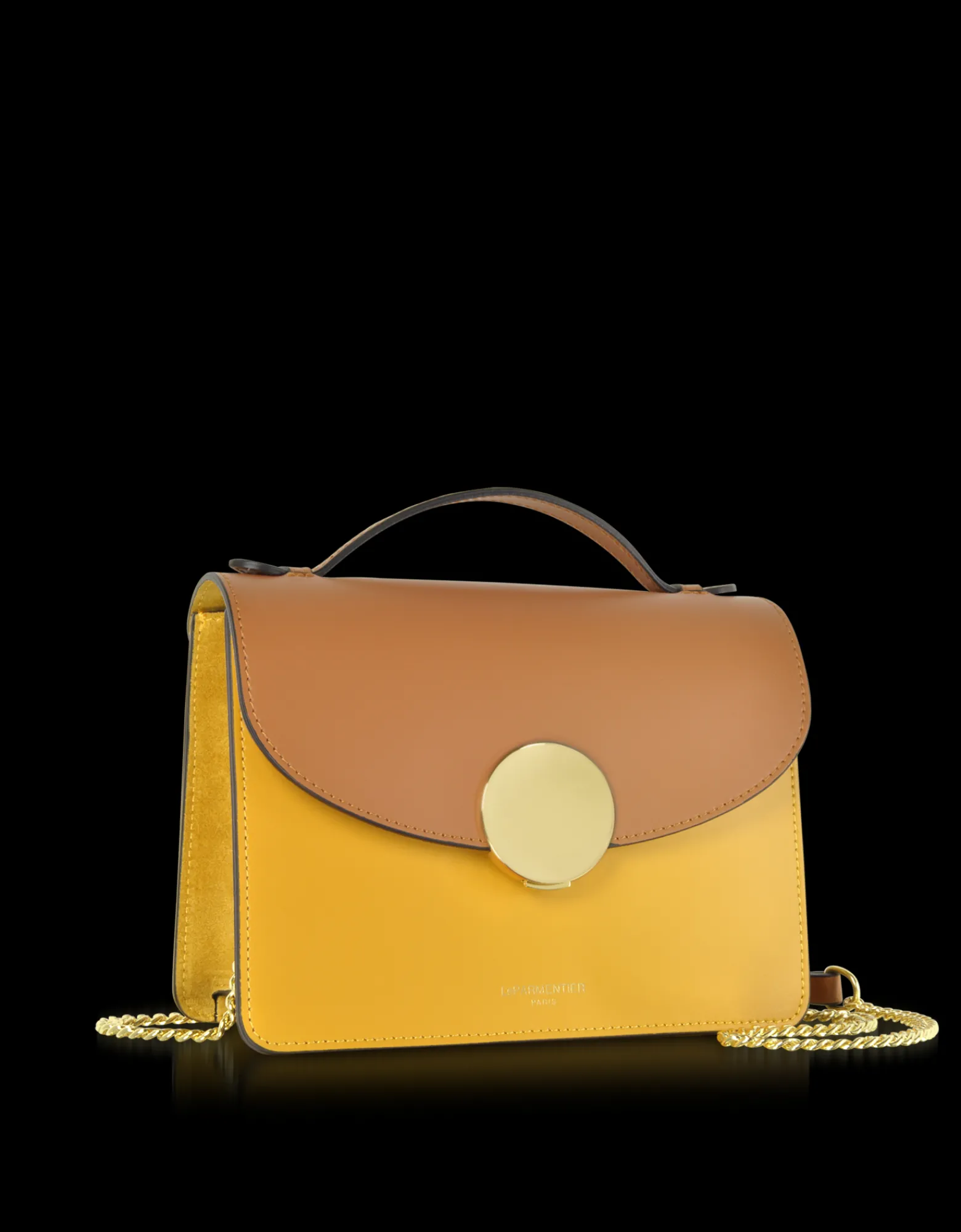 LE PARMENTIER - New Ondina Color Block Flap Top Leather Satchel Bag<Forzieri Cheap