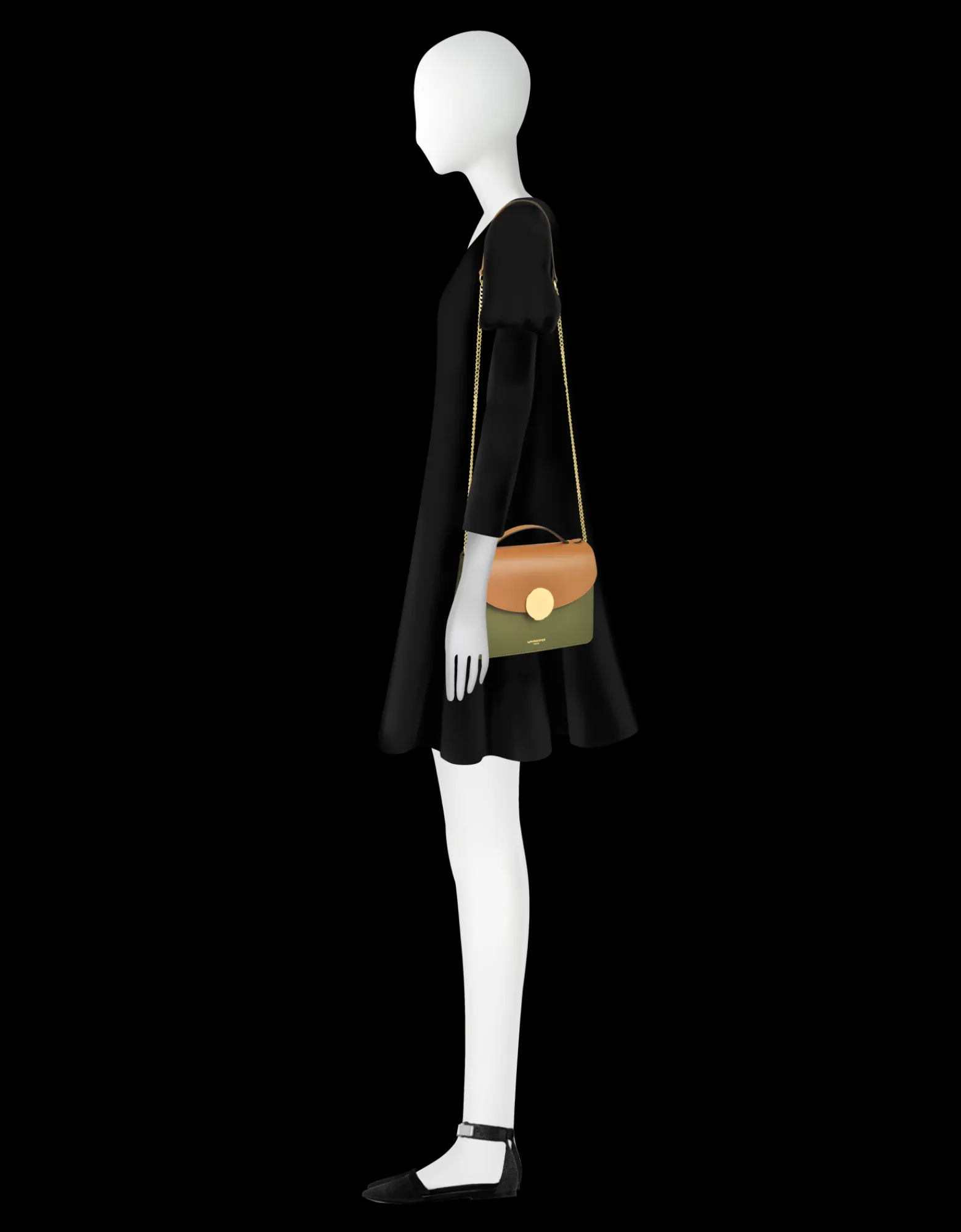 LE PARMENTIER - New Ondina Color Block Flap Top Leather Satchel Bag<Forzieri Store