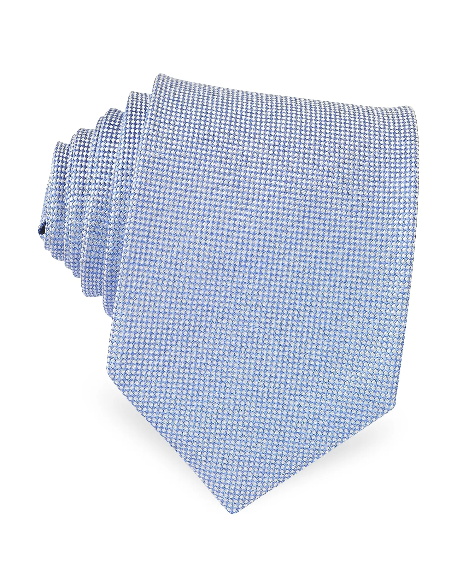 Light Blue Woven Silk Tie<Forzieri Online