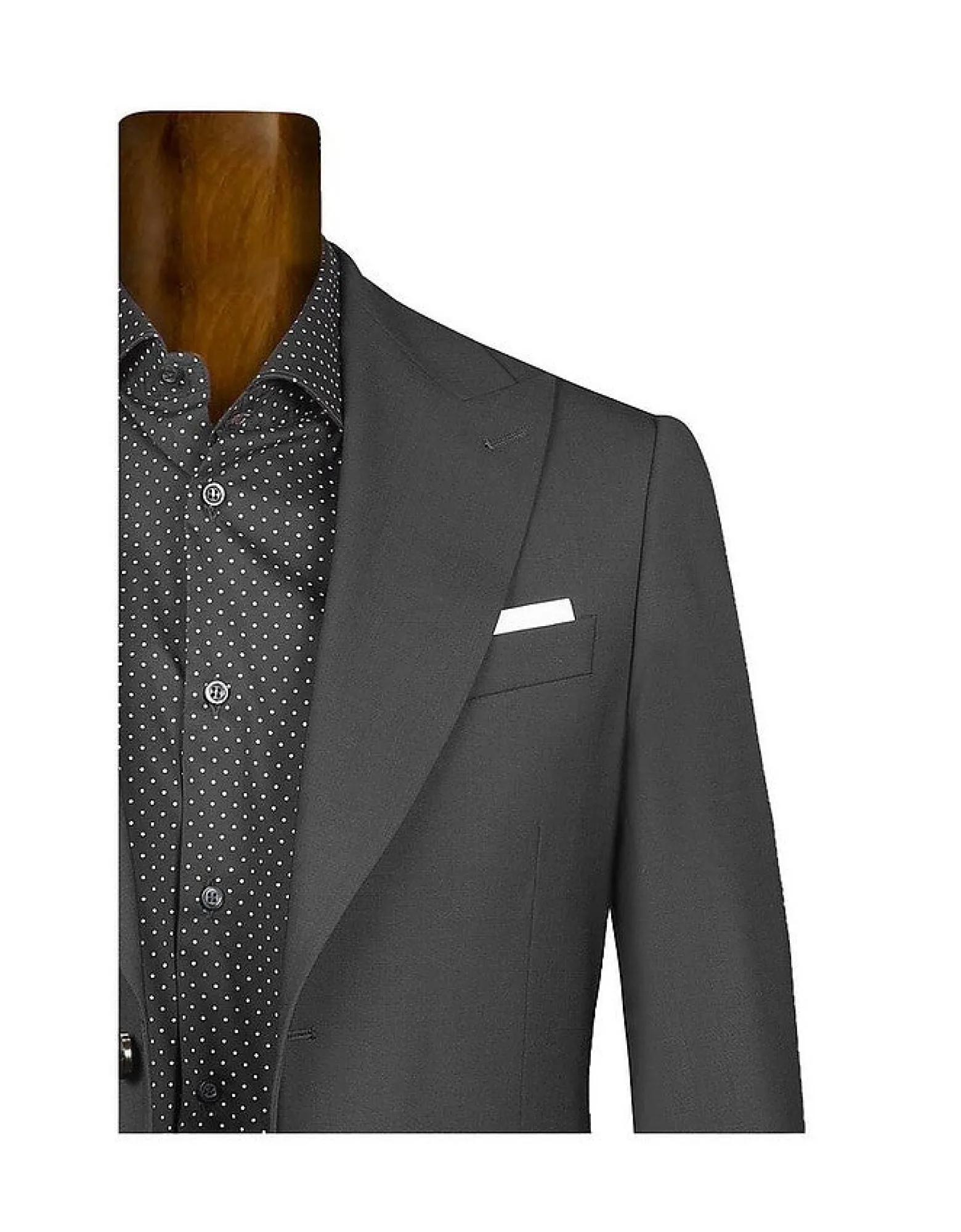 Men's Single Breasted Medium Gray Virgin Wool Suit<Forzieri Shop