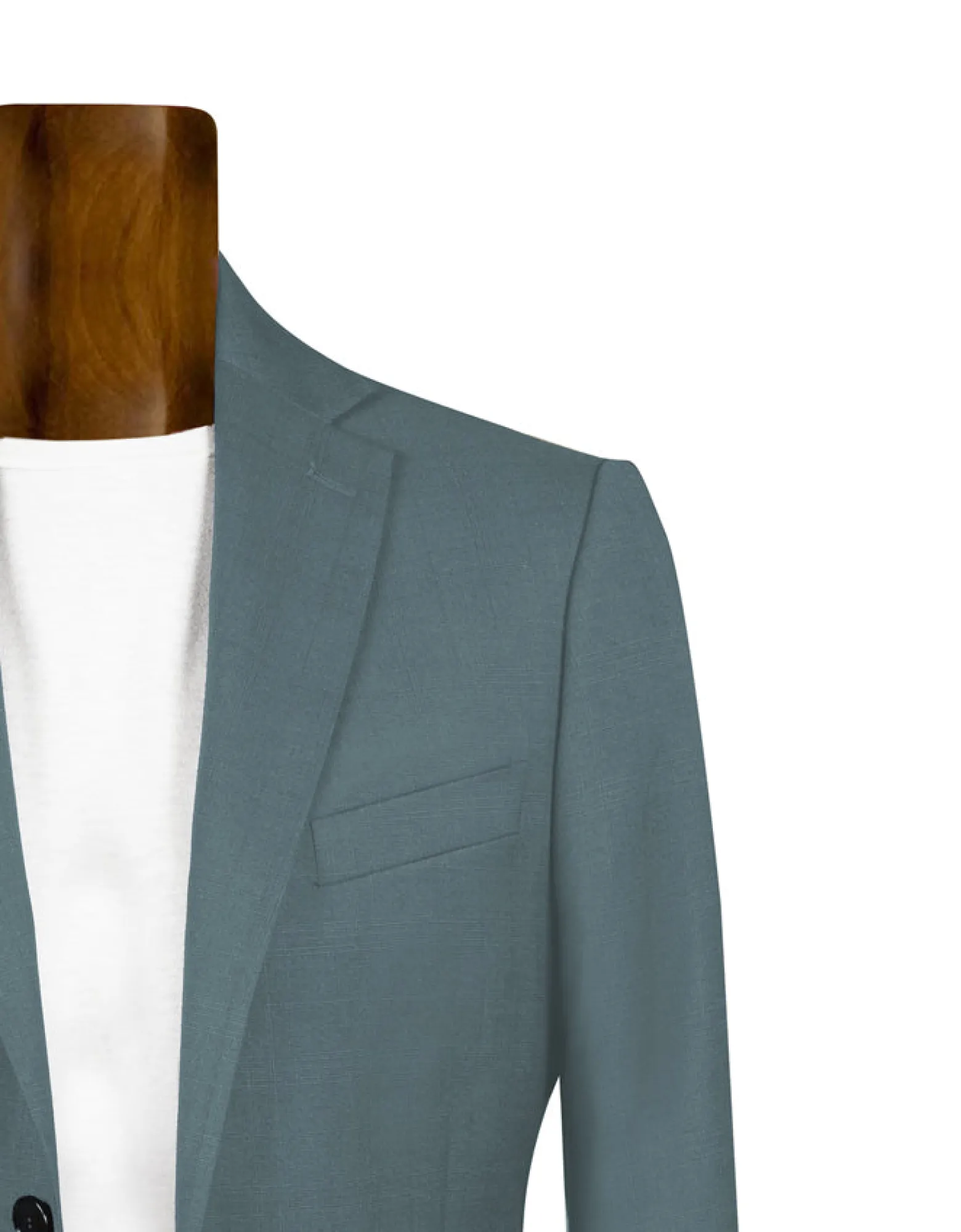 Men's Teal Wool Blend Dress<Forzieri Online