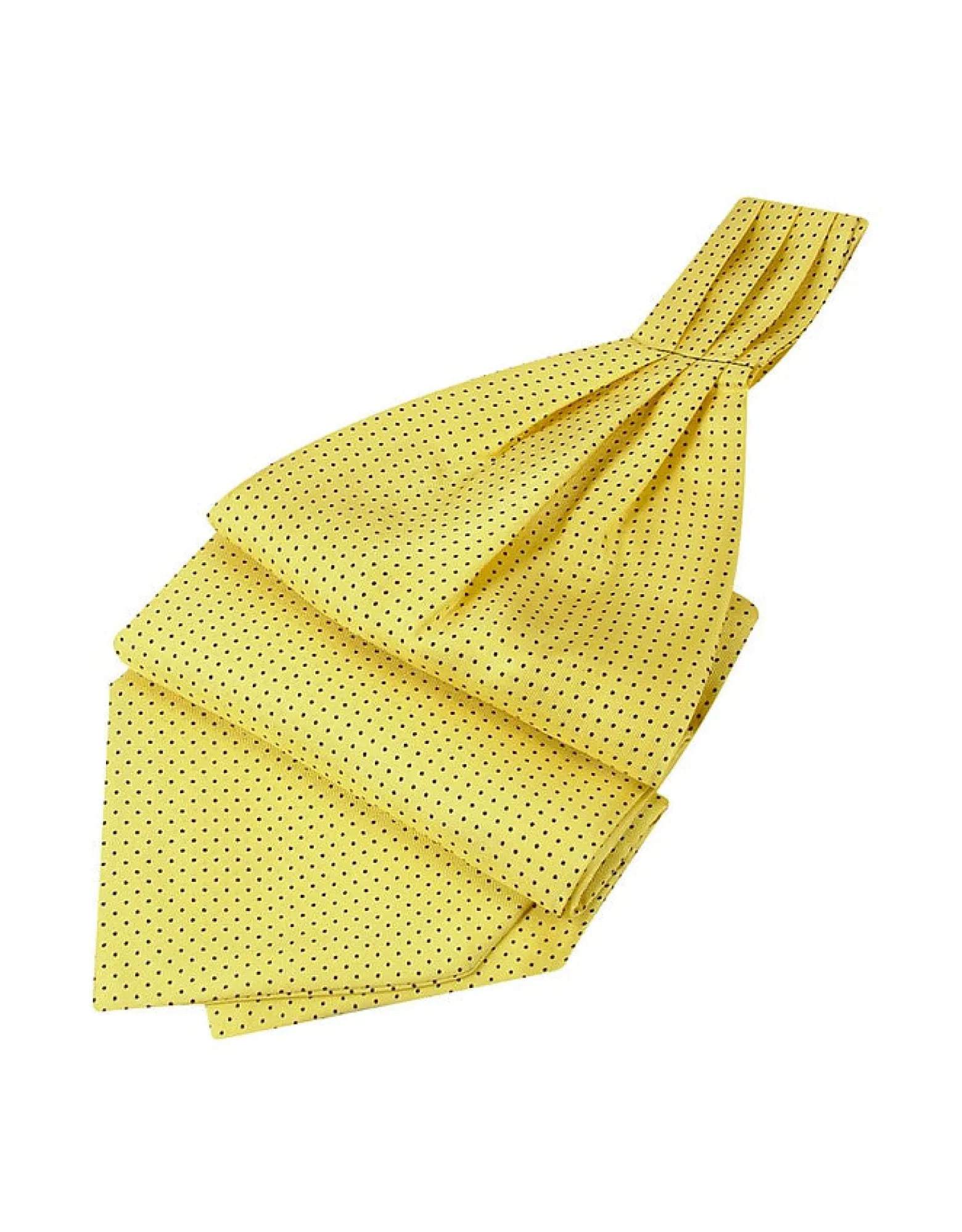 Mini Polkadot Yellow Silk Ascot<Forzieri Shop