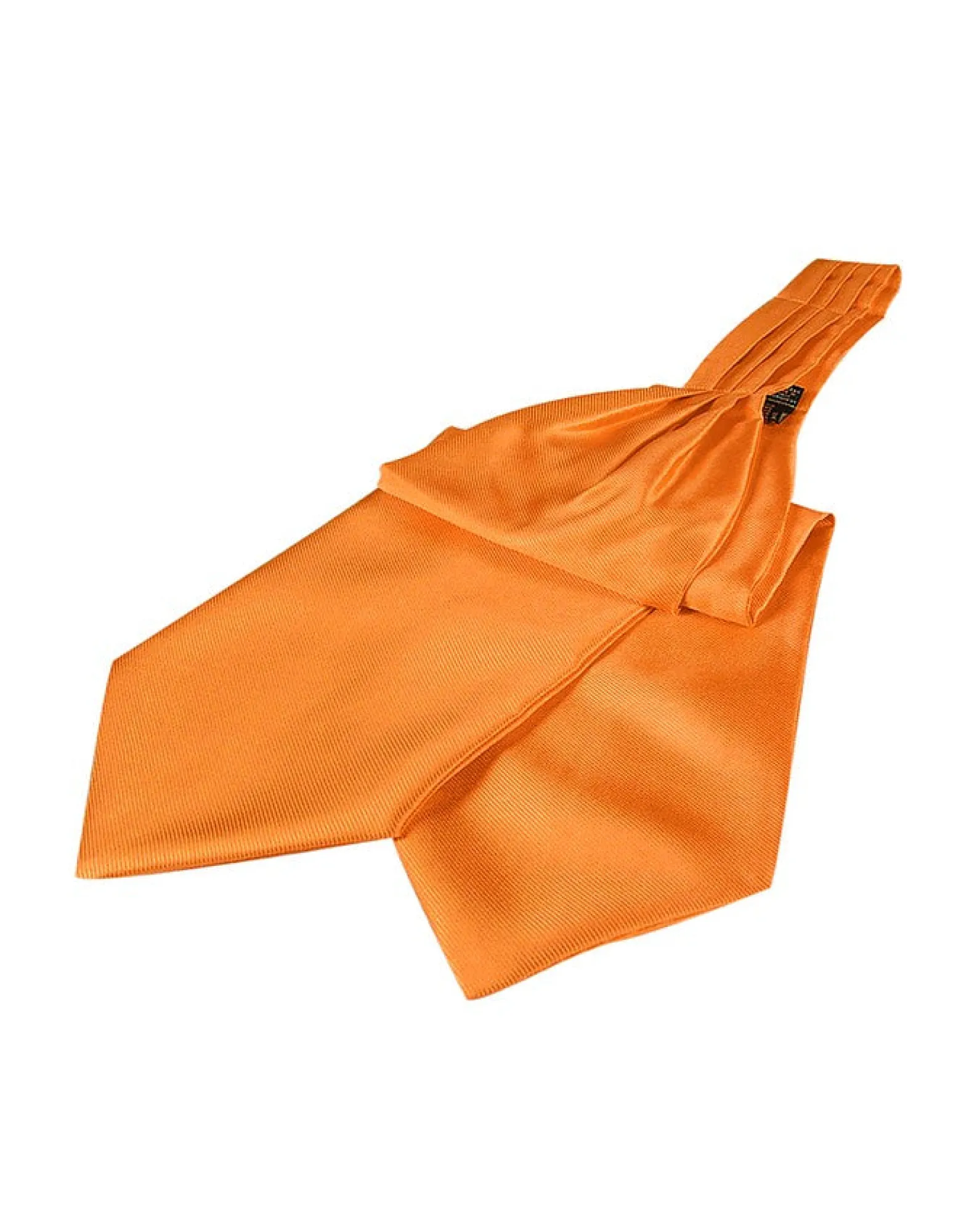 Orange Solid Color Pure Silk Ascot<Forzieri Sale