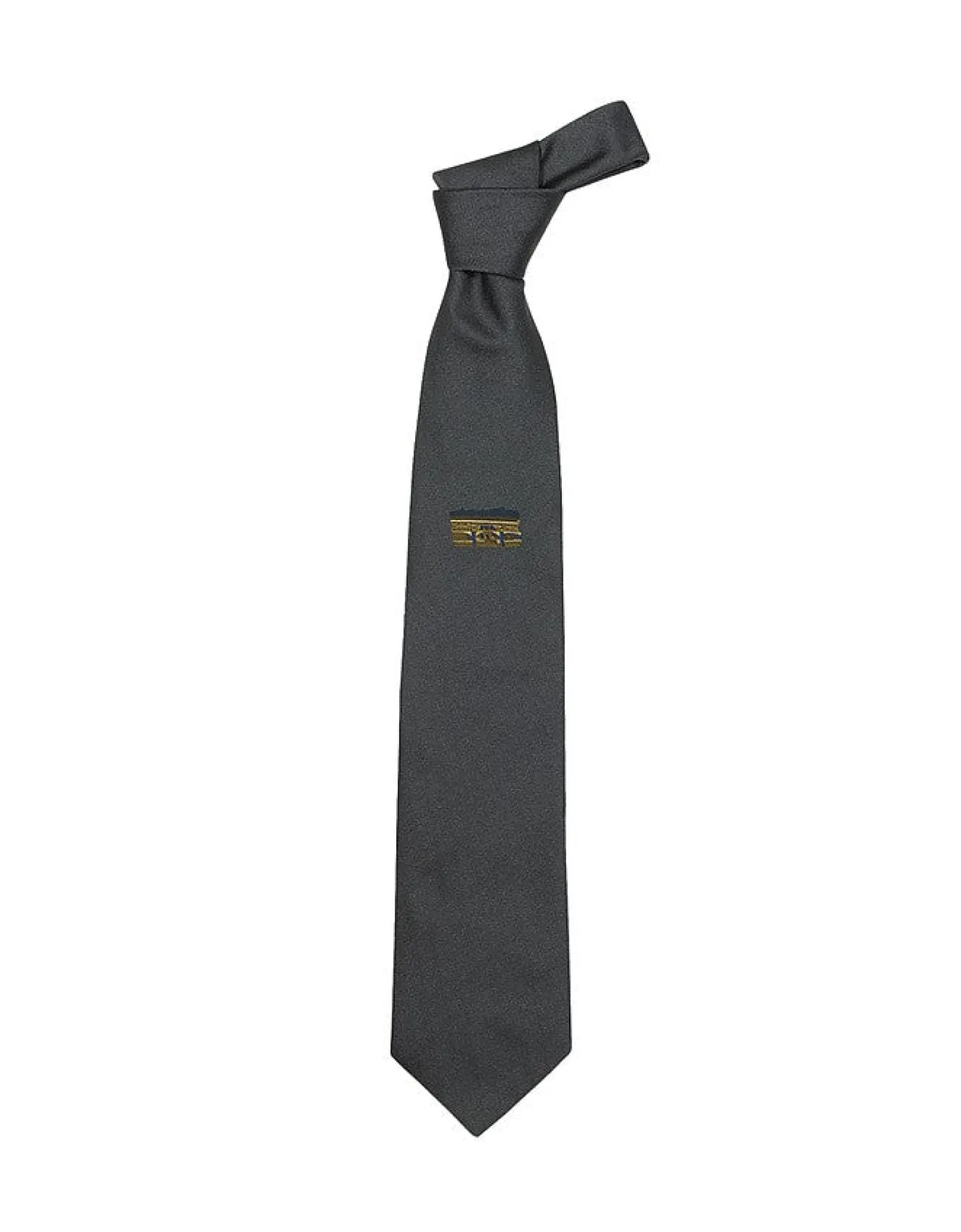 Ponte Vecchio Old Bridge Dark Gray Woven Silk Tie<Forzieri Hot