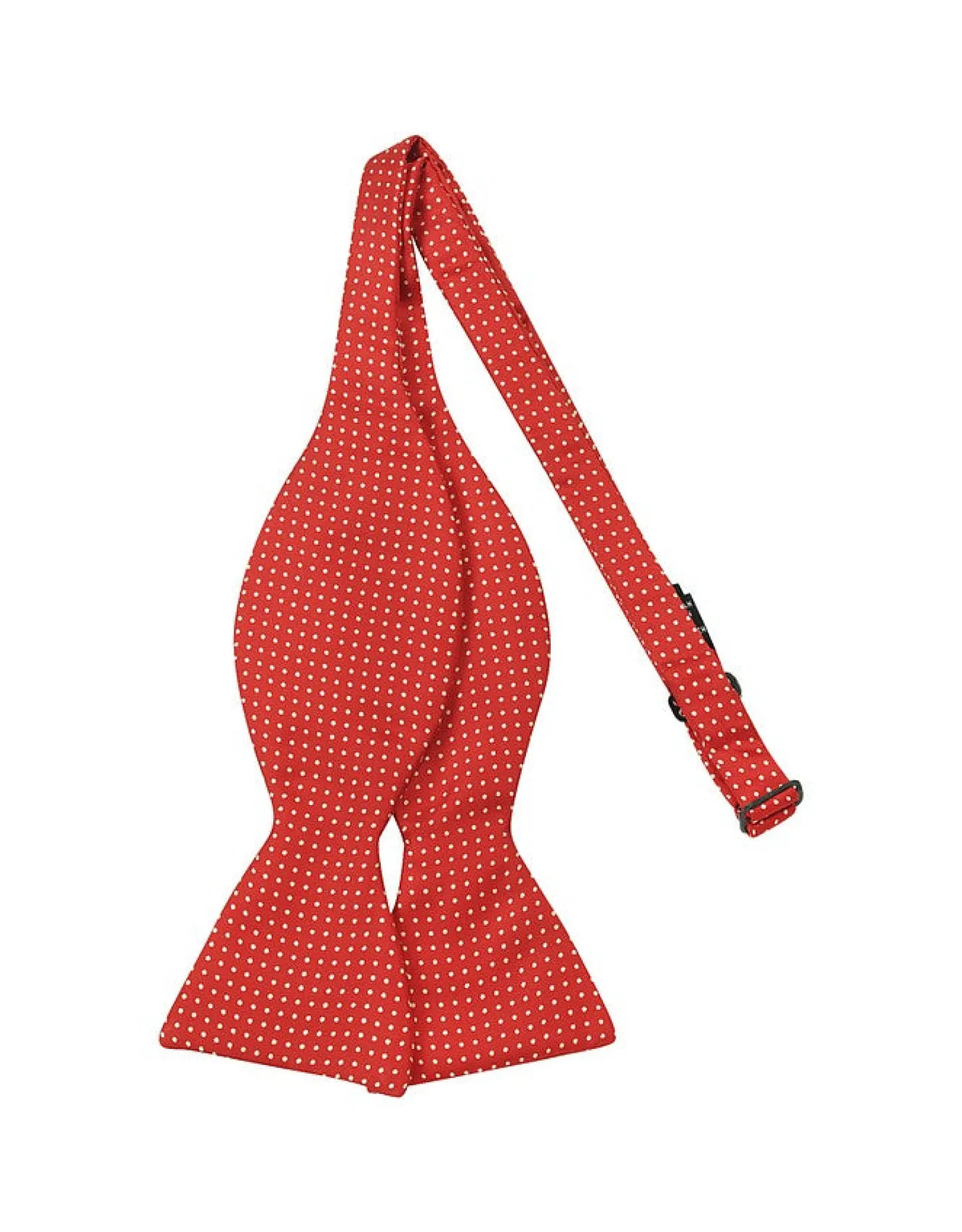 Red Small Polkadot Self-tie Silk Bowtie<Forzieri Store