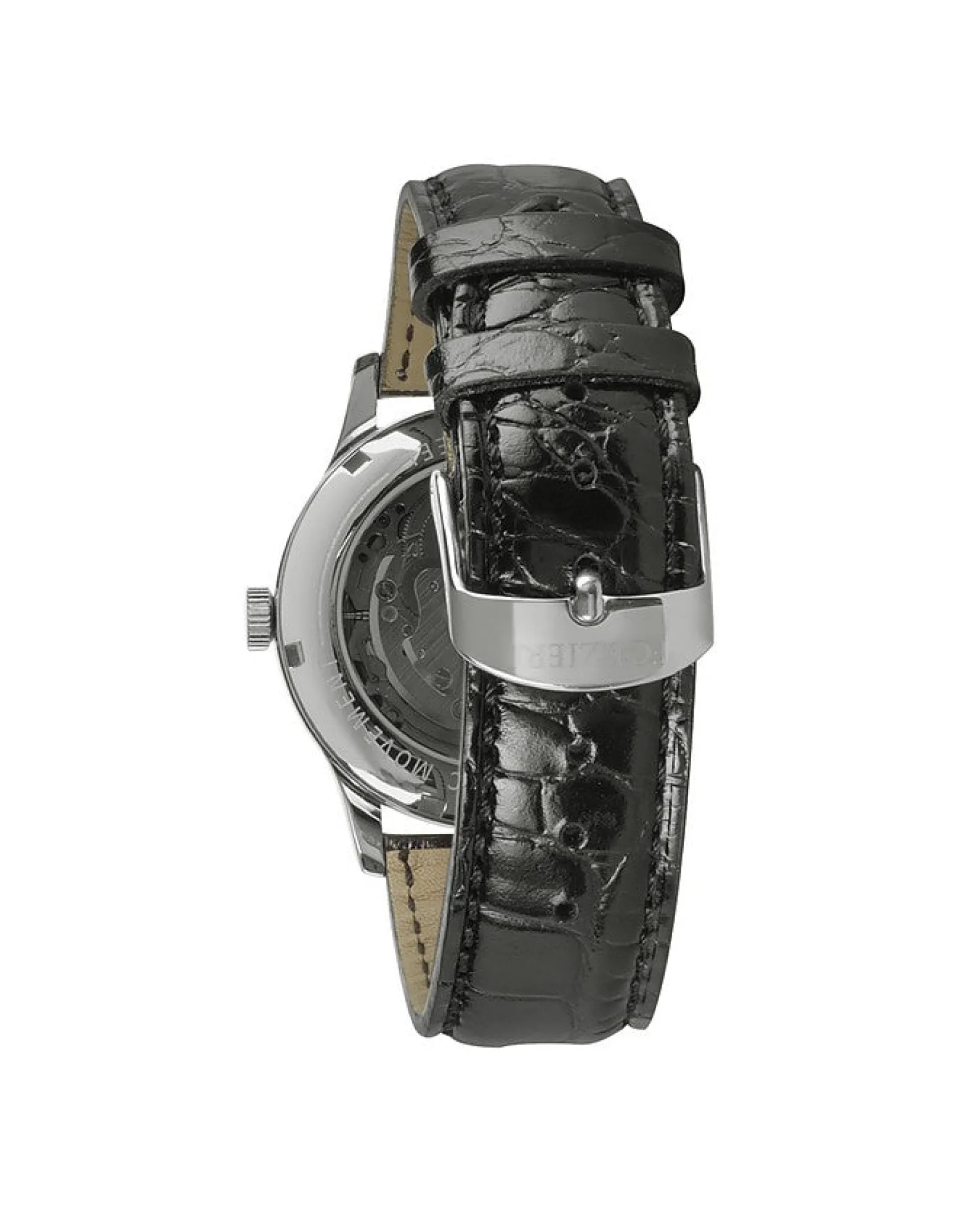 Savona - Black Croc-Embossed Automatic Watch<Forzieri Fashion