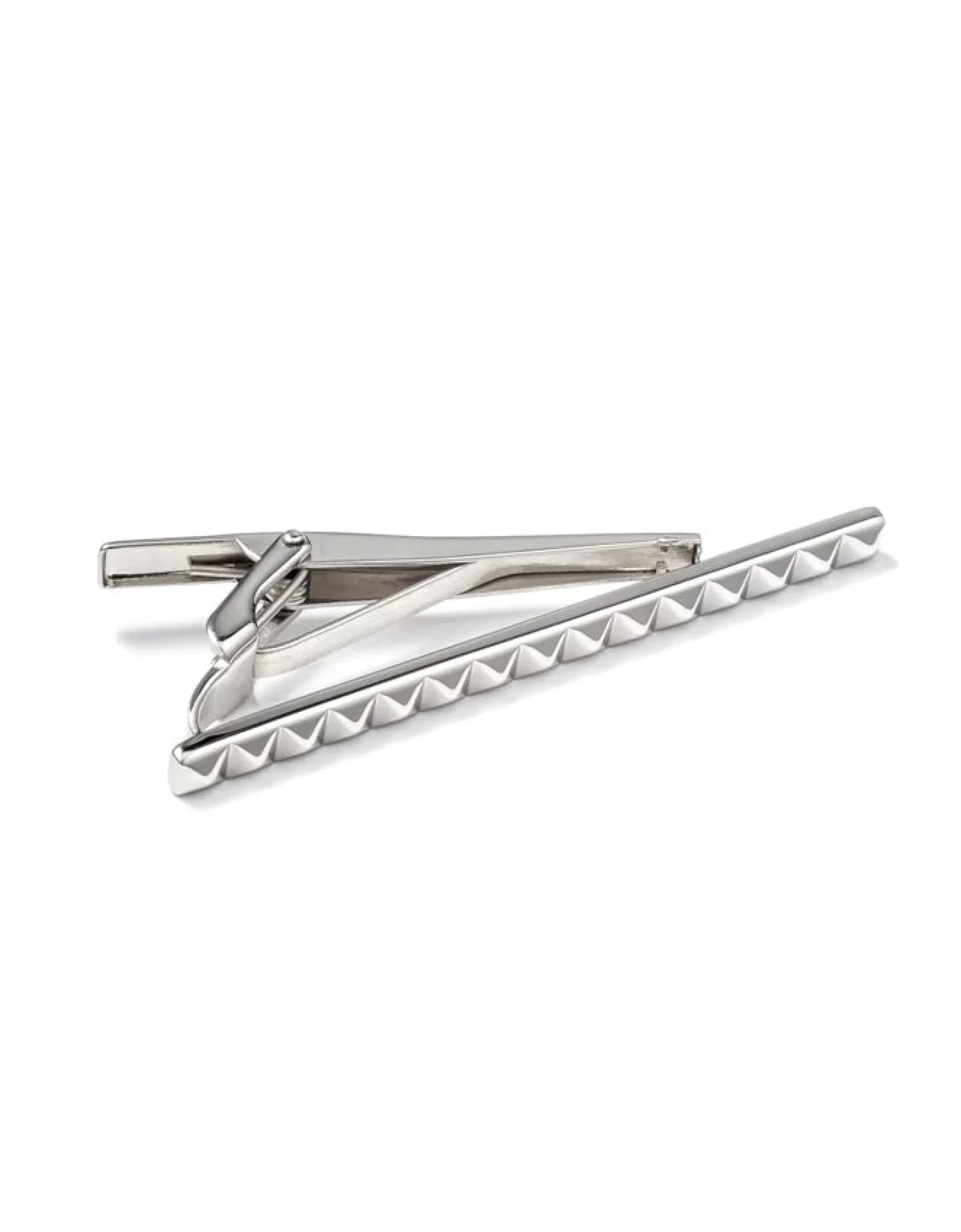 Silvertone Brass Tie Clip<Forzieri New