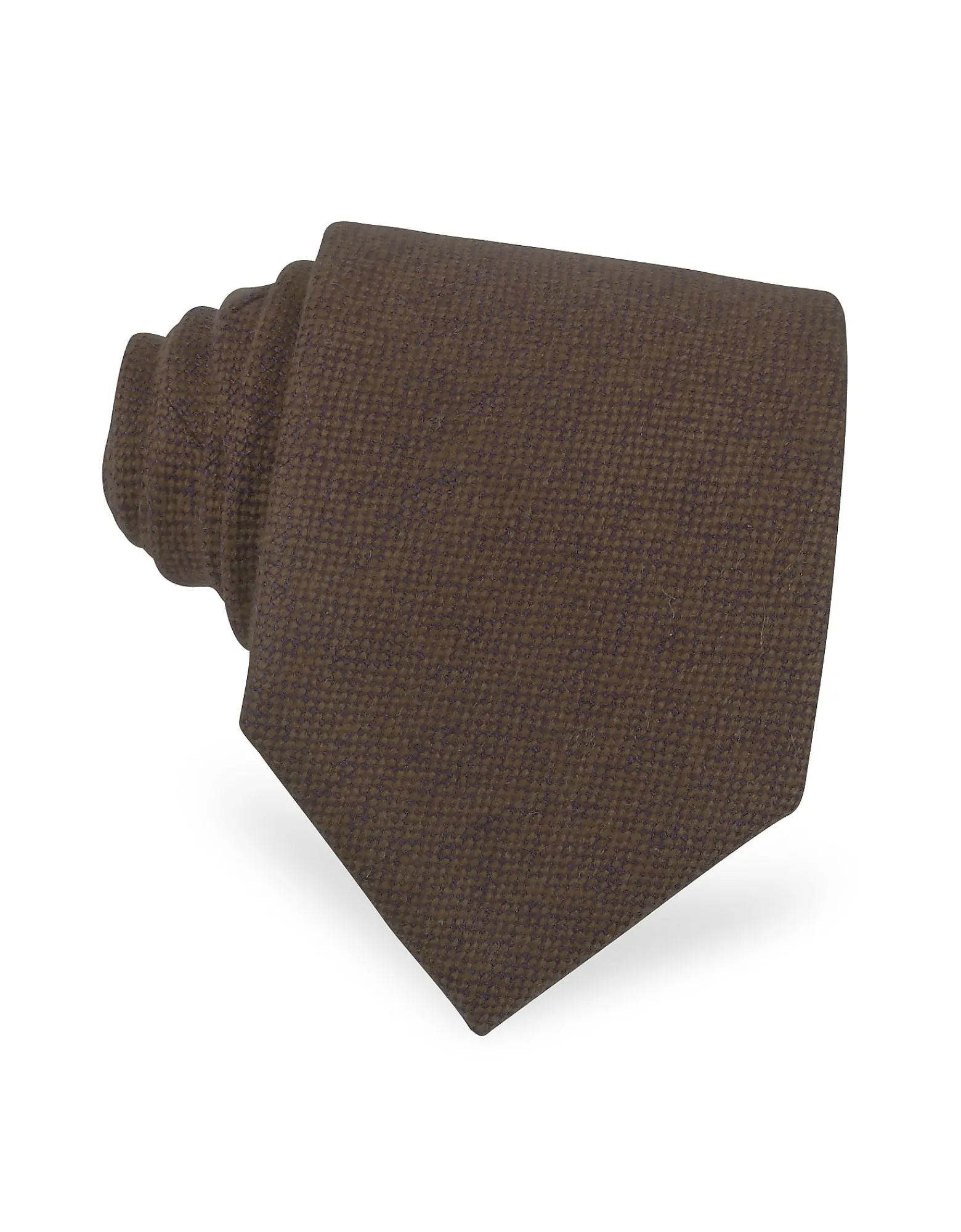 Solid Brown Cashmere Tie<Forzieri Store