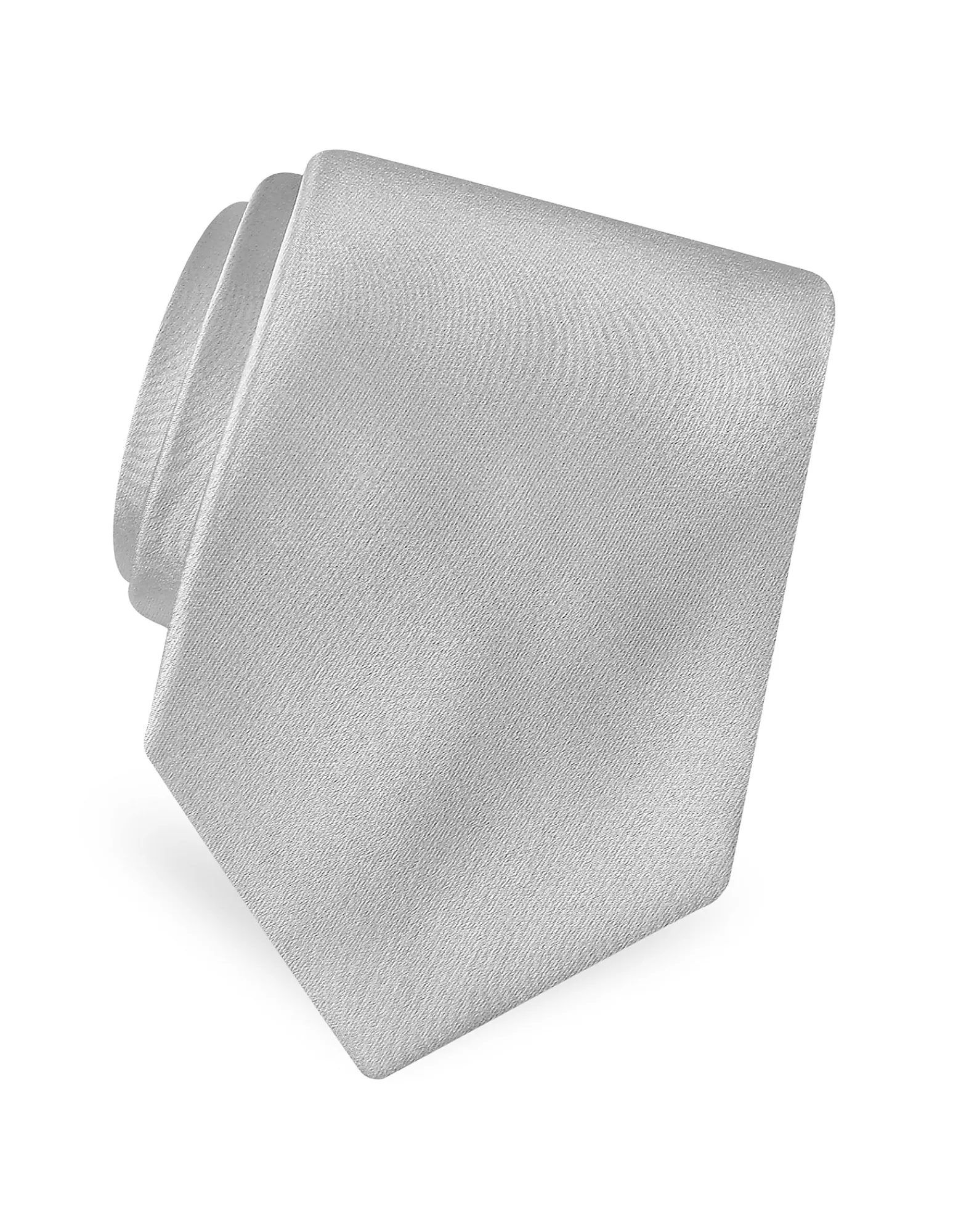 Solid Pure Silk Satin Silk Tie<Forzieri Online