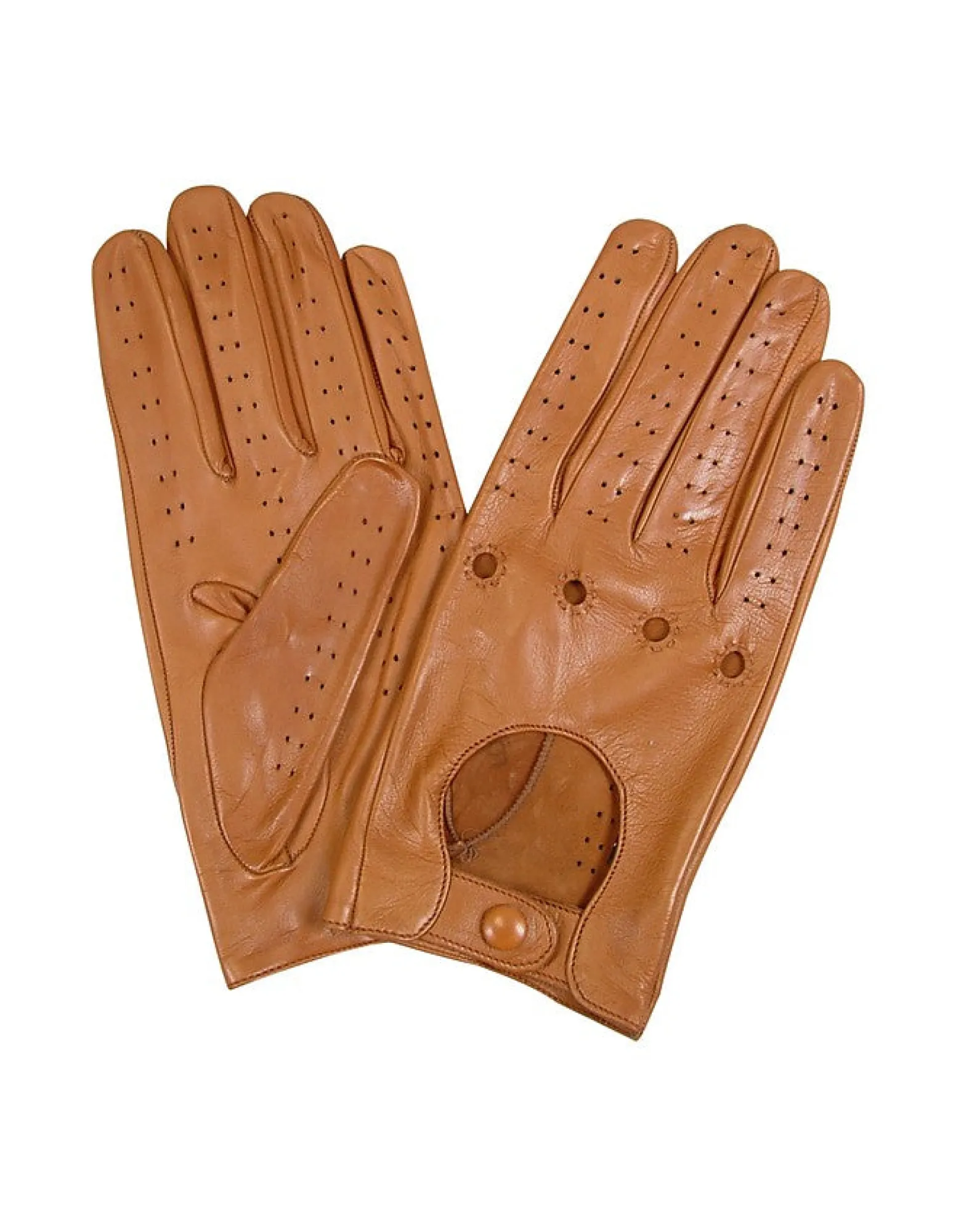 Tan Italian Leather Driving Gloves<Forzieri Cheap