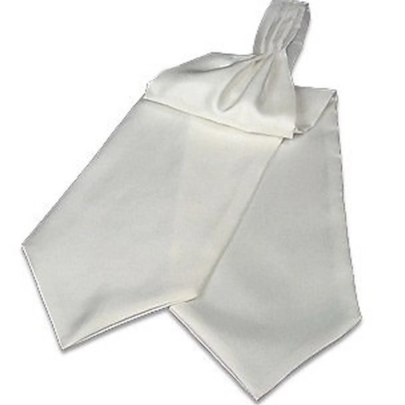 White Solid Silk Ascot<Forzieri Outlet