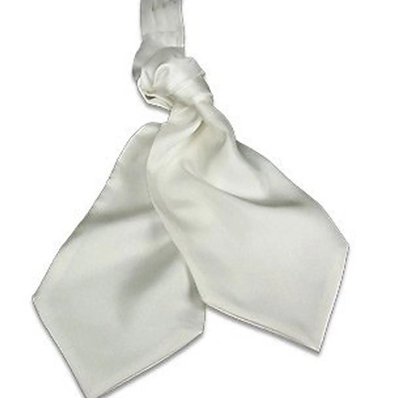 White Solid Silk Ascot<Forzieri Outlet